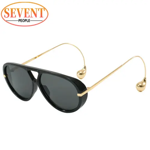 Oversized Oval Punk Pilot Sunglasses Women Big 2026 Luxury Brand Vintage Metal Frame Sun Glasses for Ladies UV400 Shield Eyewear - Image 15