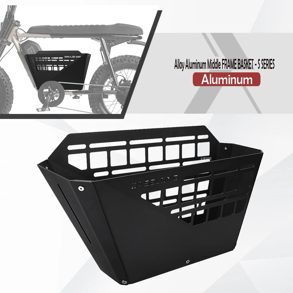 

New For SUPER73 73RX R-SERIES SUPER73-RX Super 73-RX Accessories Aluminum Alloy Basket Storage Basket Middle FRAME Basket 73 RX