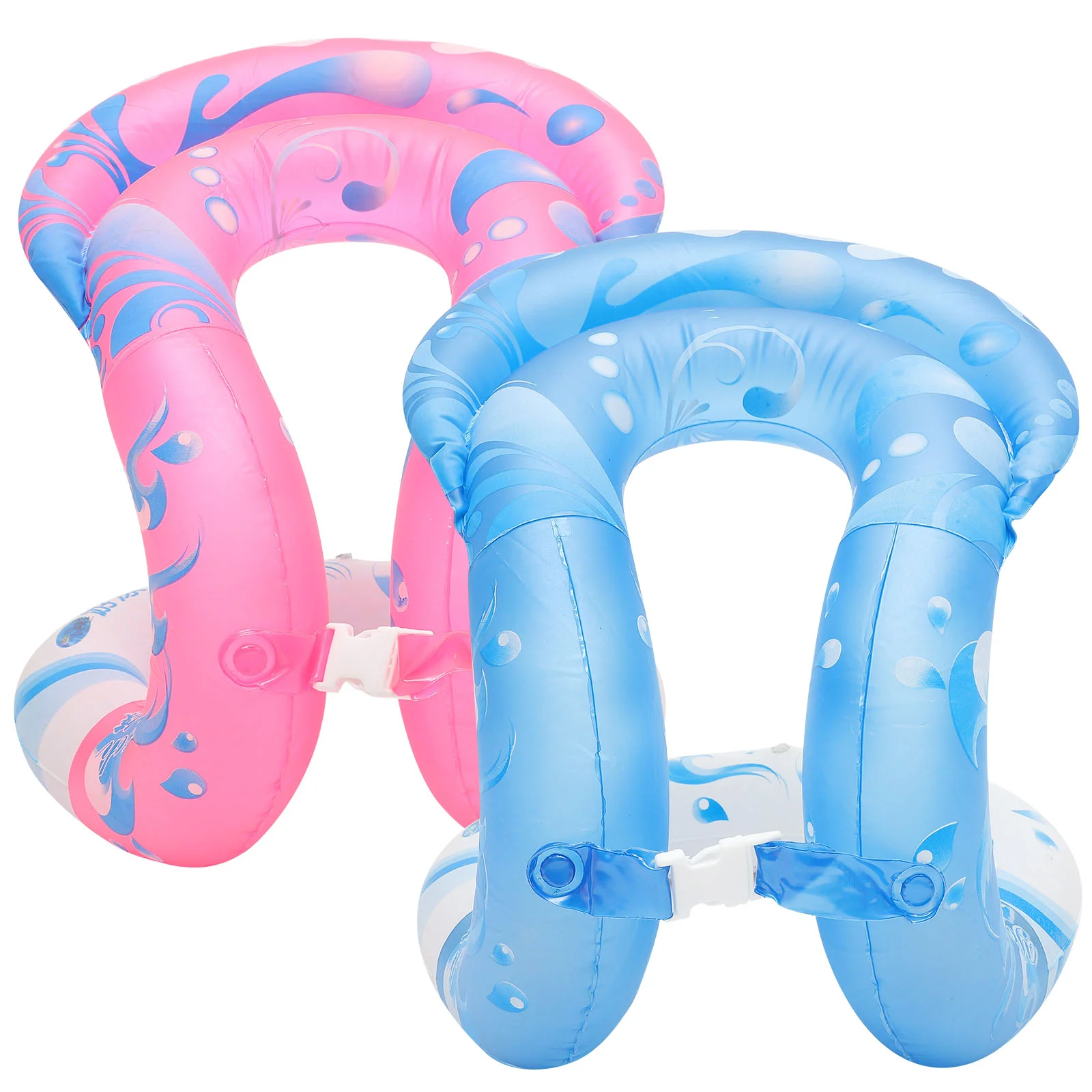 

2 Pcs Toys Swim Ring Double-airbag Large Inflatable Swimming Kids Child Float Water