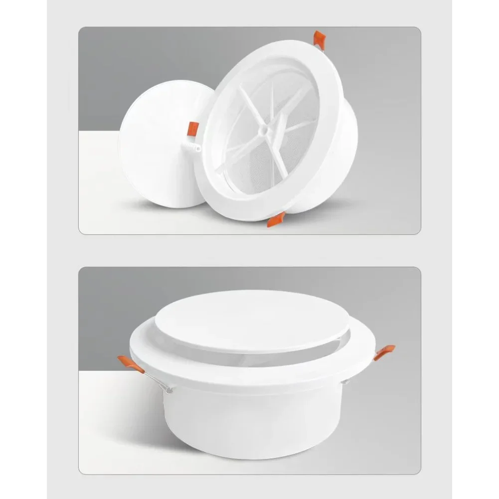 Adjustable Round Ventilation Diffuser with Built In Screen Designed for HVAC For Fresh Air Systems to Optimize Air Distribution
