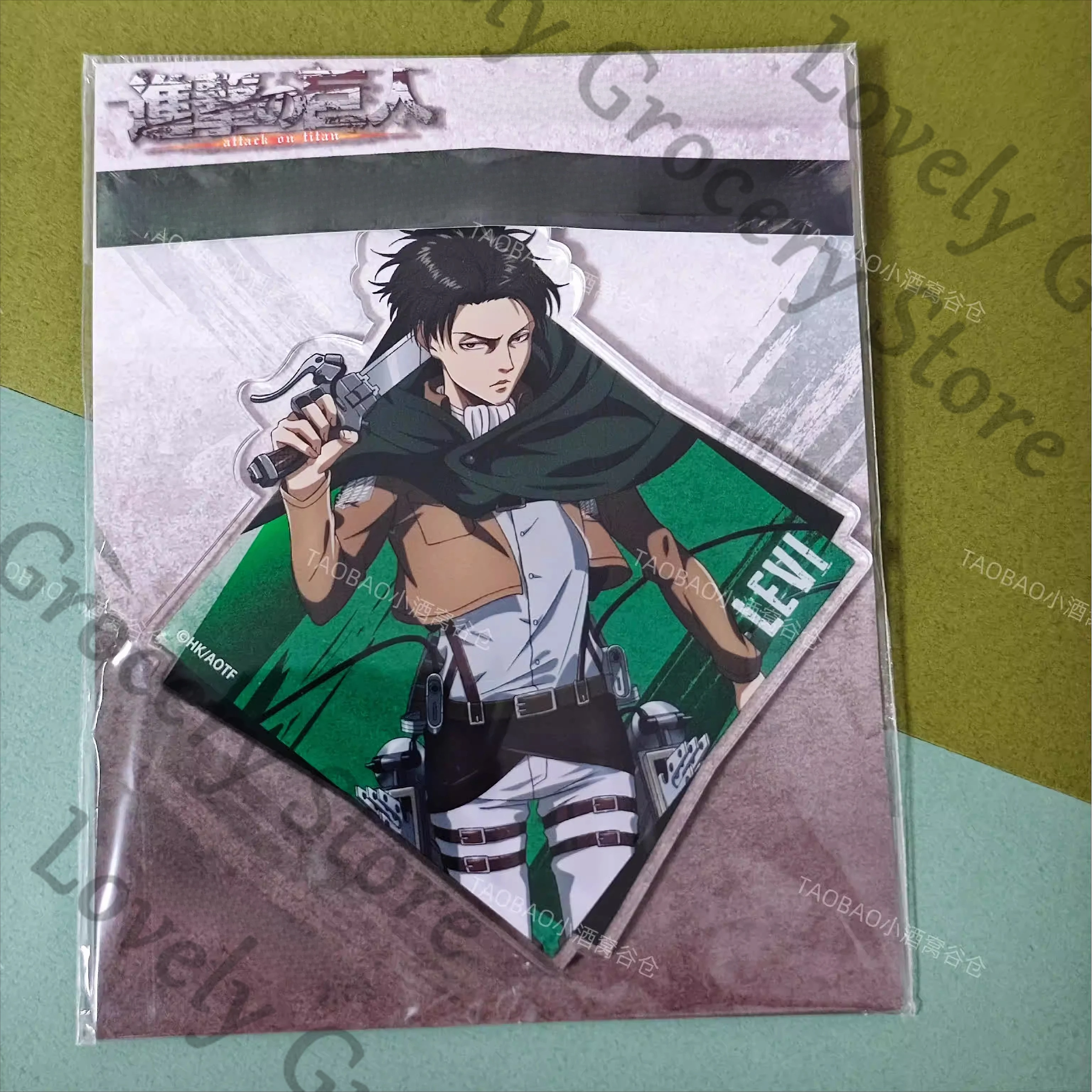 本物のアニメ-リヴァイ・アッカーマン-進撃の巨人-コスプレ-アクリルキーホルダー-ウィジェット-キーリング-ギフト