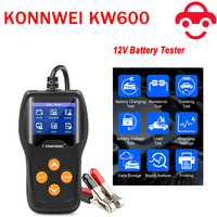 KONNWEI KW600 12V Car Battery Tester 100 to 2000CCA 12 Volts Battery Tools for the Car Quick Cranking Charging Diagnostic