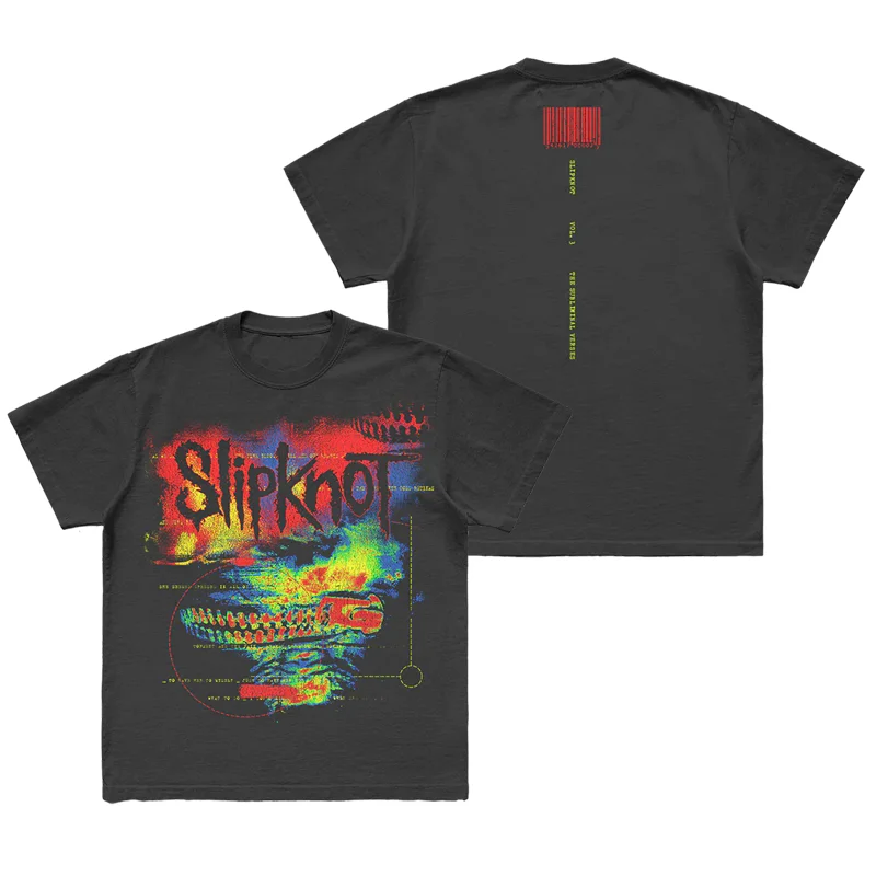 Classic  SLIPKNOT Band Dark Gothic Style T-Shirt 100% Cotton Graphic Tee Men Women Summer Streetwear - view 3