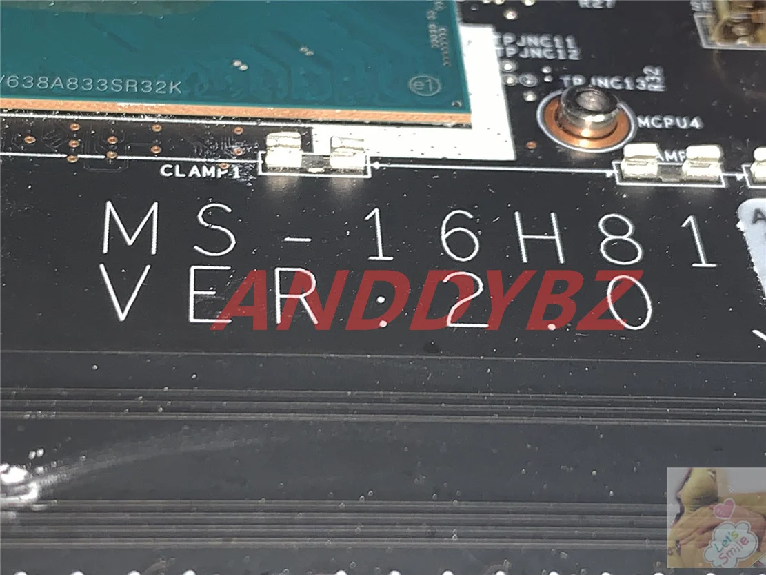 ใช้ MS-16H81 Ver 2.0สำหรับเมนบอร์ด WS60 GS60 MSI กับ CPU E3-1505M Xeon SR32K และ M2200M 100% ทำงานโอเค