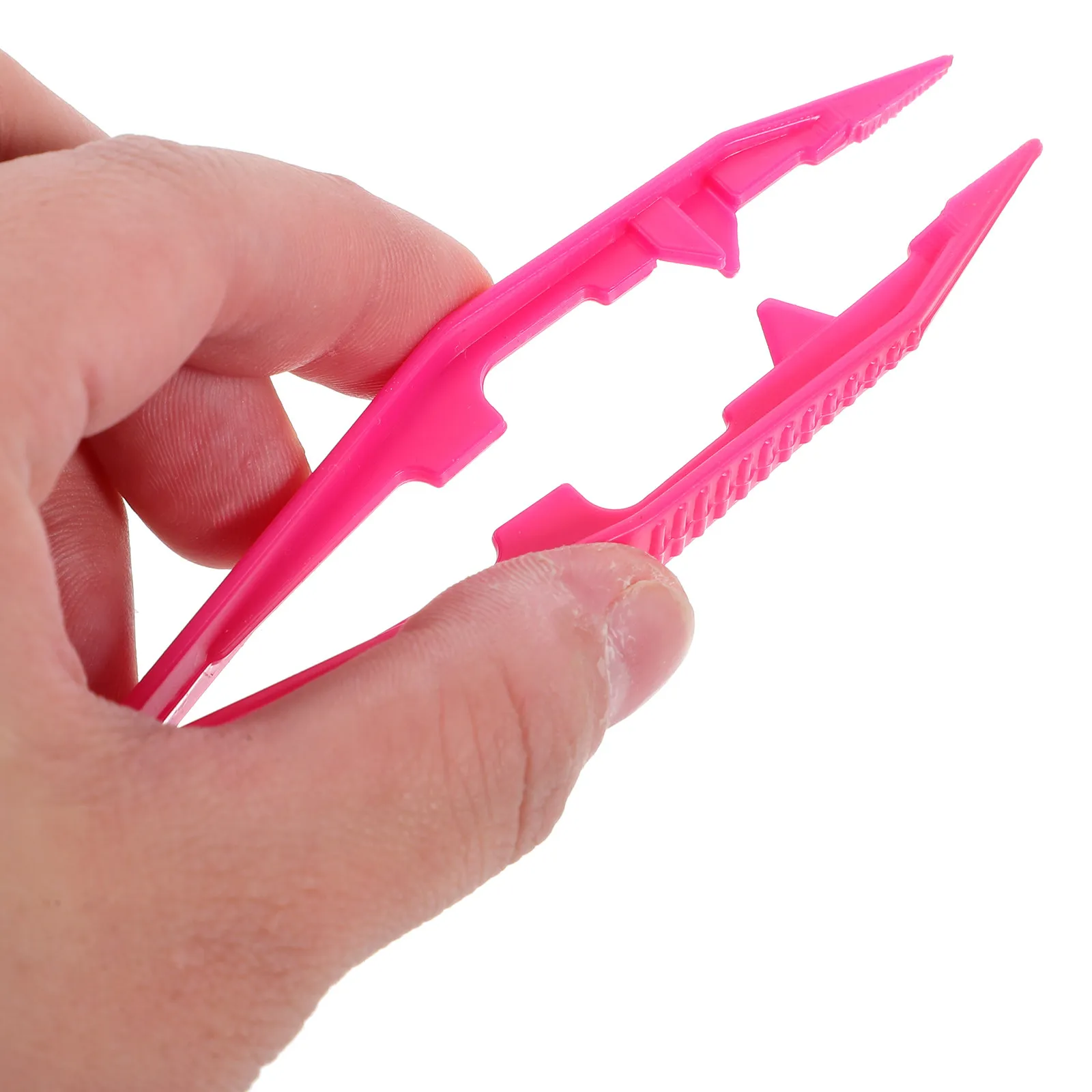 

20Pcs Plastic Tweezers Set Ergonomic Nonslip Handle Flat Tip for Jewelry Making Crafts Beads Stamps DIY Accessories Precision