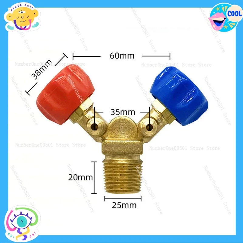 Recovery  Refrigeration Valve High Low Side Angle Valve Refrigerant  Hand Shut Off Tool