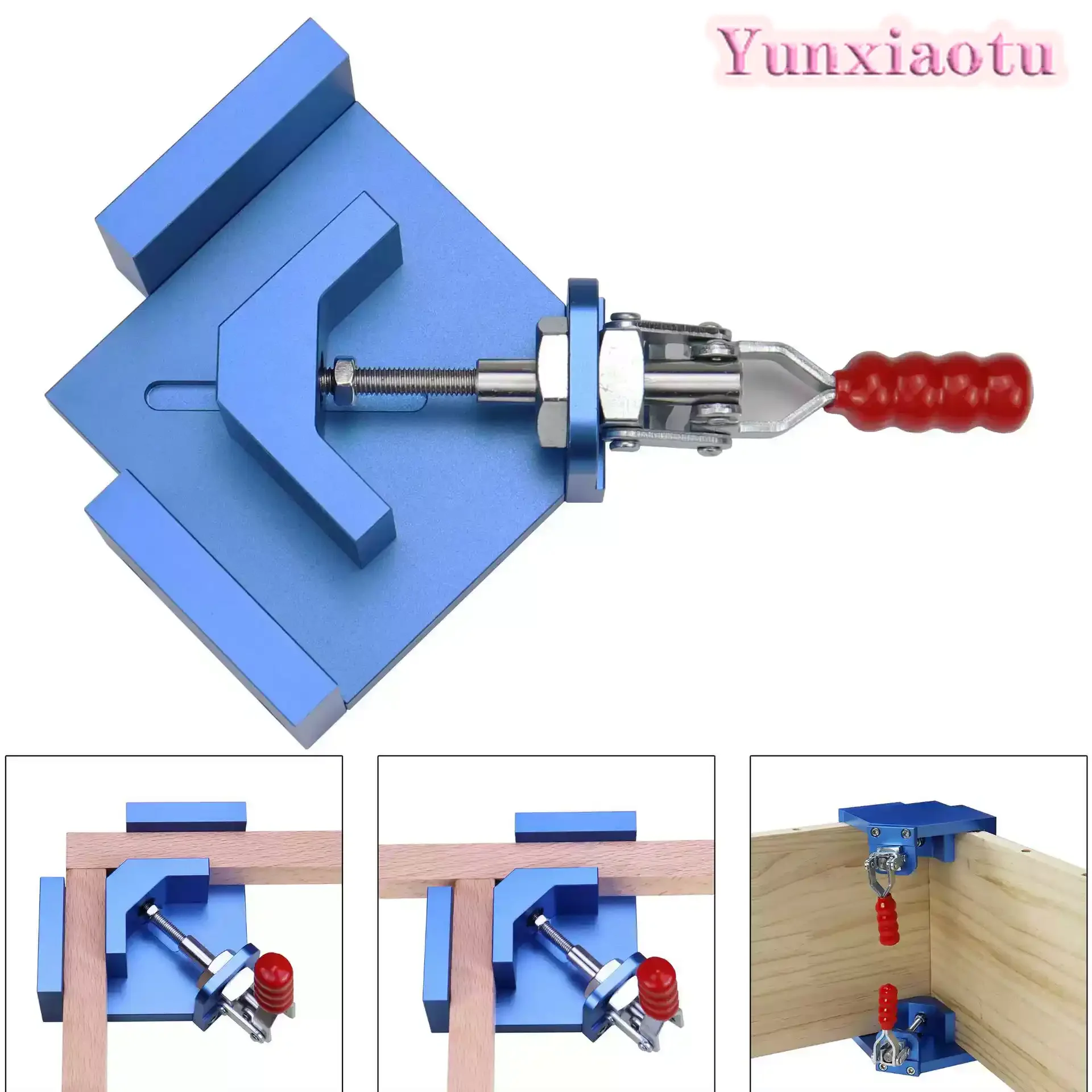 Woodworking right angle positioner, jigsaw fixing clip 90 degree right angle positioning, aluminum alloy