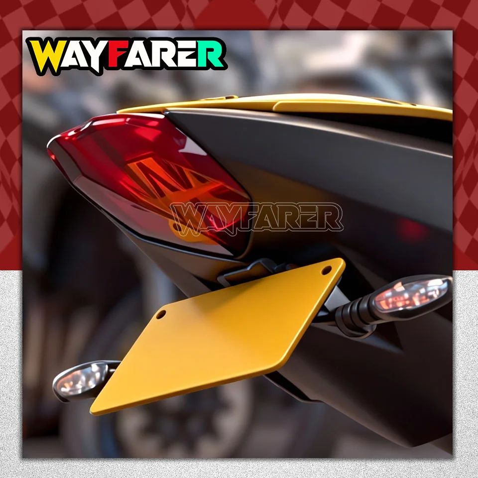 Motorcycle Rear Short Tail Stock Tidy License Plate Holder For Street Triple 765RS 765R 765 R RS 2020-2026 Tailstock Bracket Kit 3