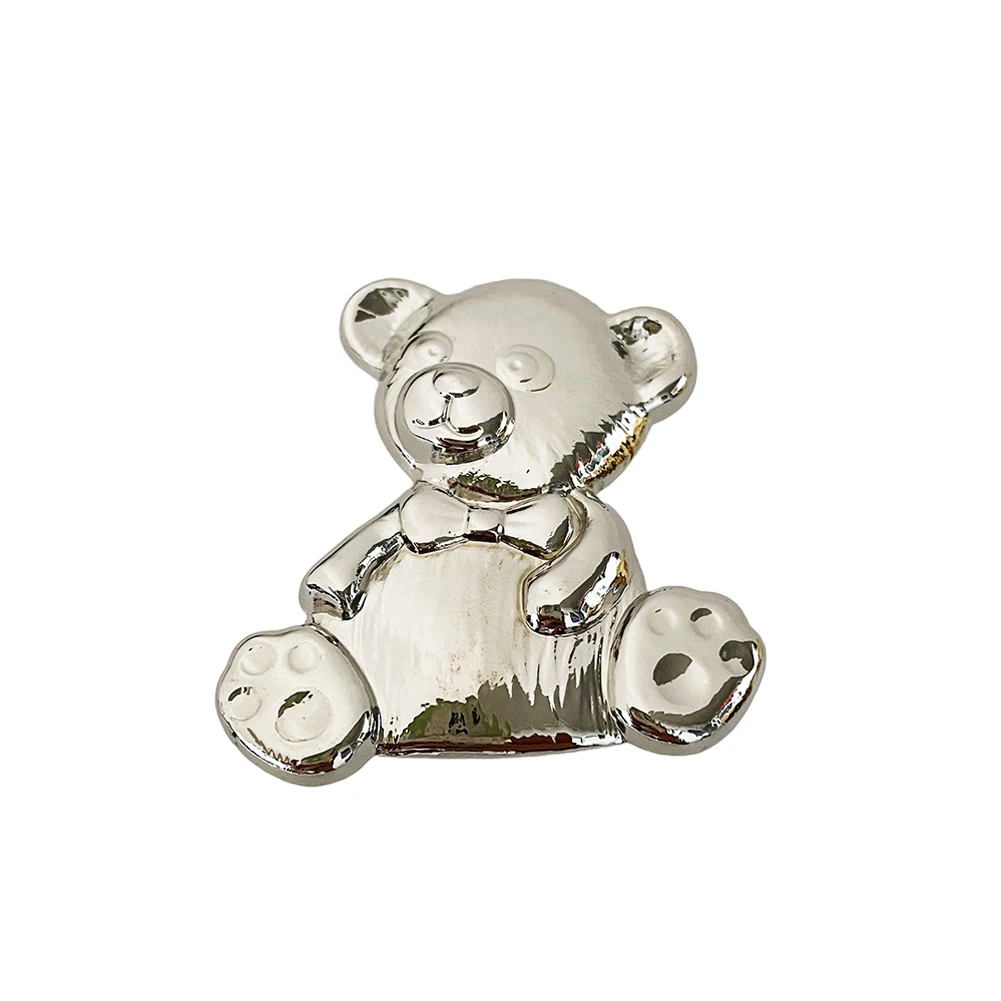 Zinc Alloy Bear Shape Furniture Knob for Cabinets Furniture Accessory with an Edge Perfectly Safe for Every Child’s Room