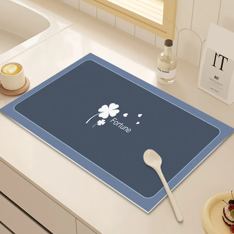 

Кухонный впитывающий коврик из силикона для столешницы, нескользящий, для защиты от воды, для раковины