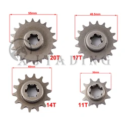 Motorcycle Front Gear Box Sprocket T8F 11/14/17/20T Teeth  Pinion For 47cc 49cc Minimoto Mini Dirt Pit Bike Moped Scooter parts