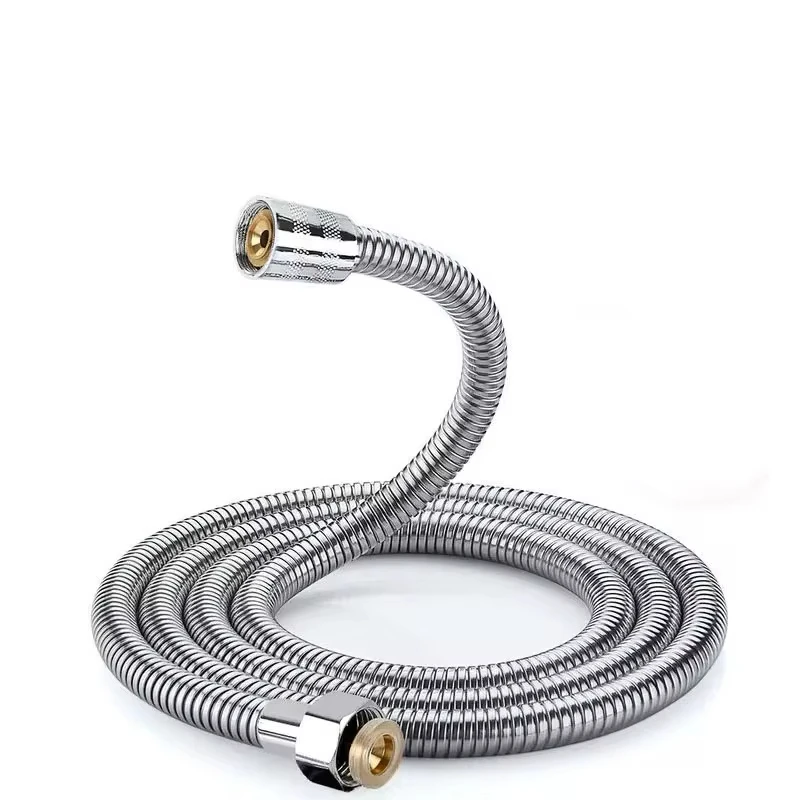 

1pcs 1.5M Stainless Steel Hose Extension Tube Bathroom Shower Extension Tube Explosion Proof Water Pipe Bathroom Accessories