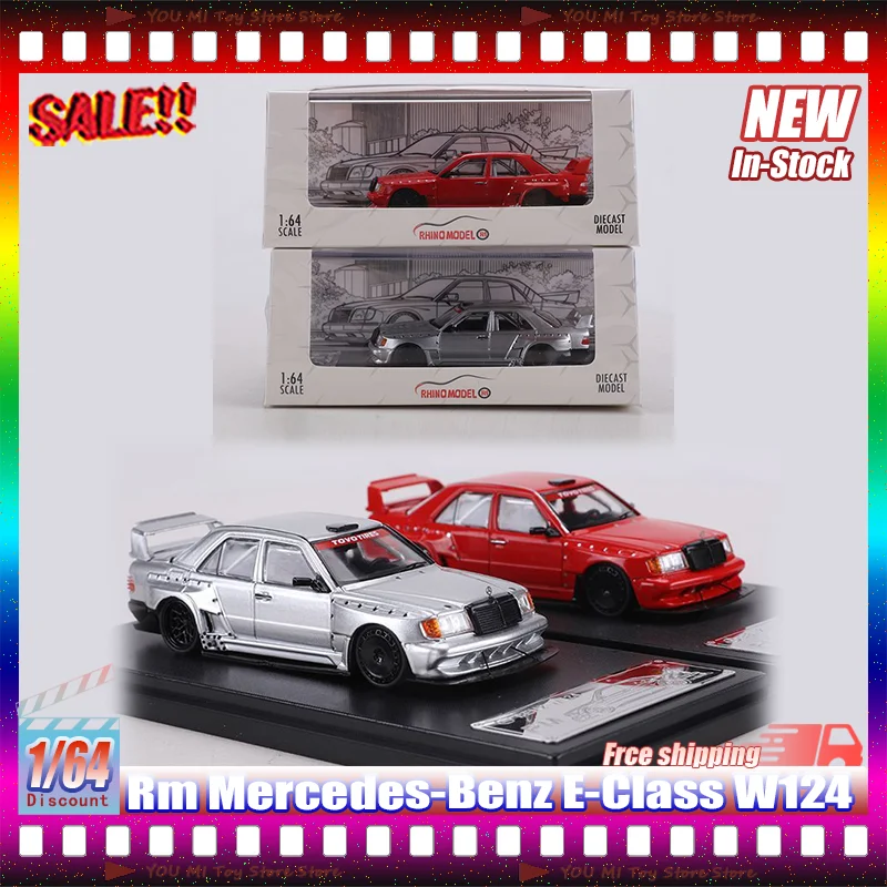 

New 1:64 Rm Mercedes-Benz E-Class W124 Simulation Alloy Micro-Die-Cast Car Model Custom Children'S Toy Gift Collection Ornaments