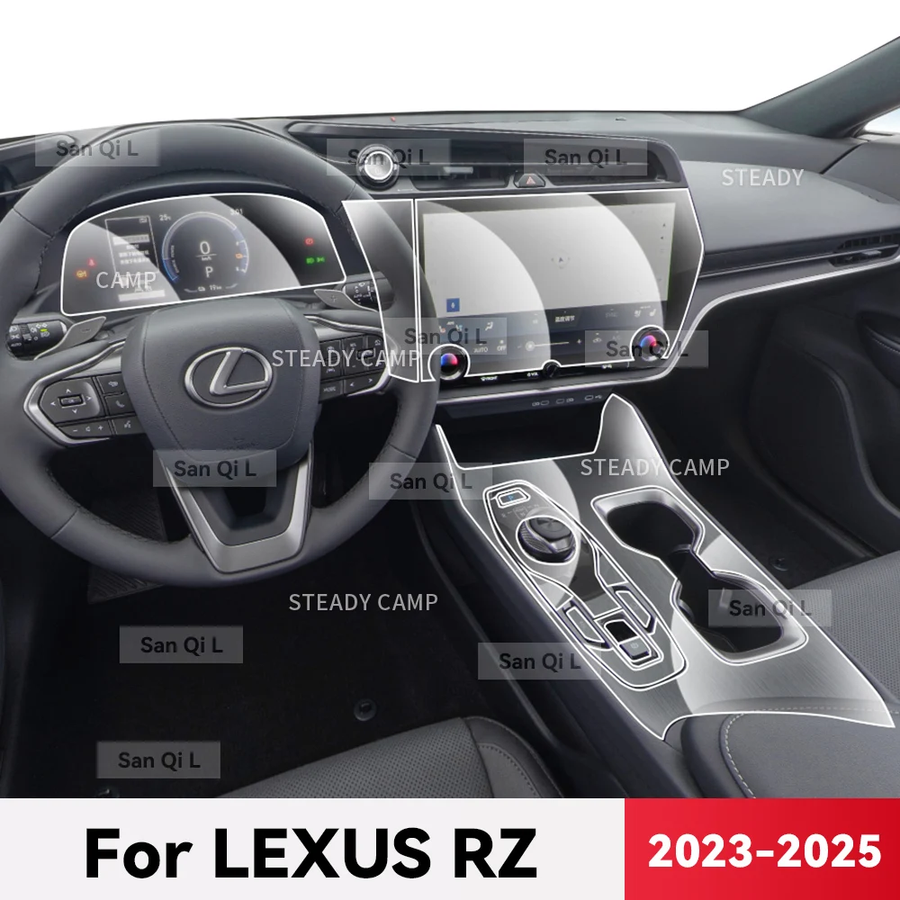 Transparent TPU For LEXUS RZ 2023 2024 2025 Car Center Console Media Dashboard Navigation Anti-scratch Protector Interior Film