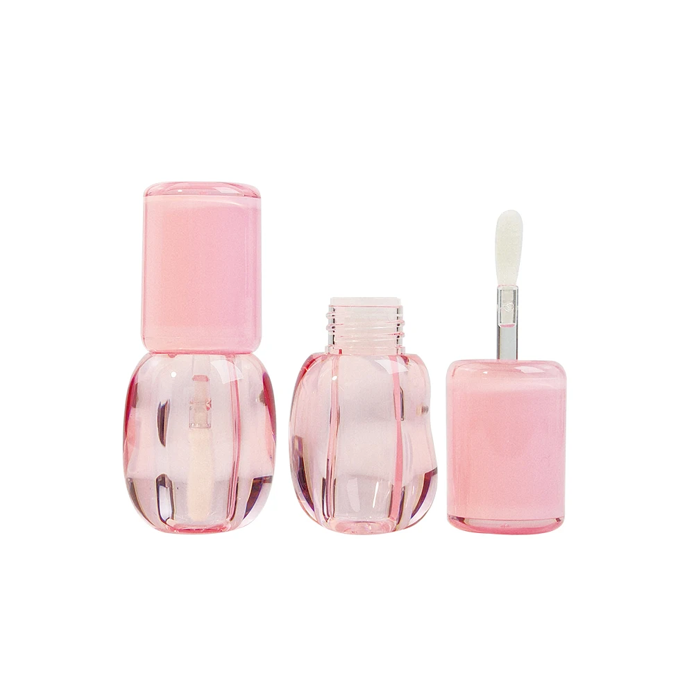 Jinze pink Irregular Lipgloss Tube Cosmetics Packaging in Stock Lipglaze Container for Makeup