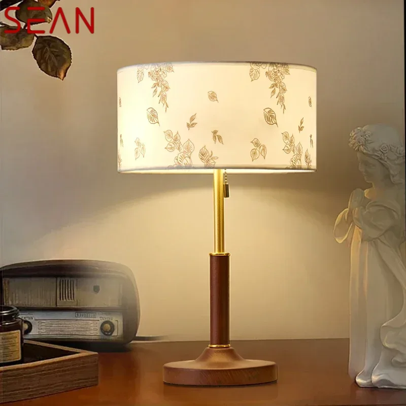 SEAN Contemporary Table Lamp Retro Creativity Living Room Study Villa Hotel Bedroom LED Bedside Desk Light