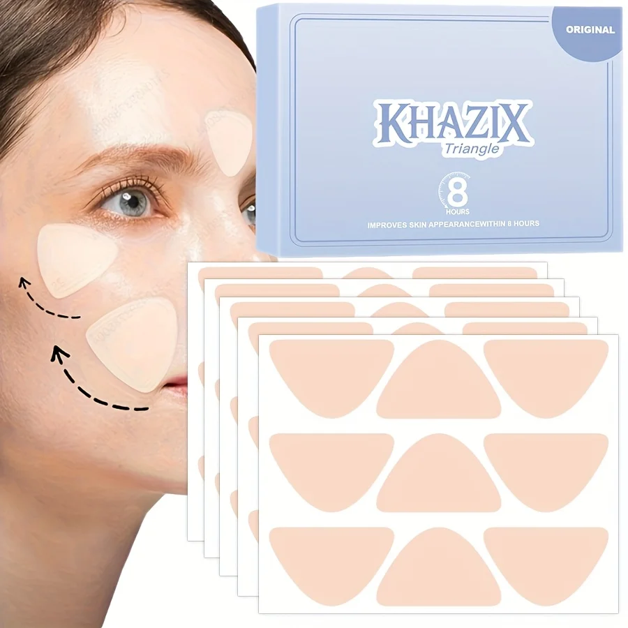 45PCS Skin color V-shaped concealment patch, capable of lifting and tightening,designed to create a refined facial shape.