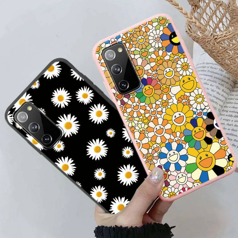 Per Samsung Galaxy A81 A30S A50S A50 A70 S20 Plus FE Ultra Nota 20 Ultra 20 10 Pro 10 Lite 4G Fiori Piante Custodia trasparente per telefono