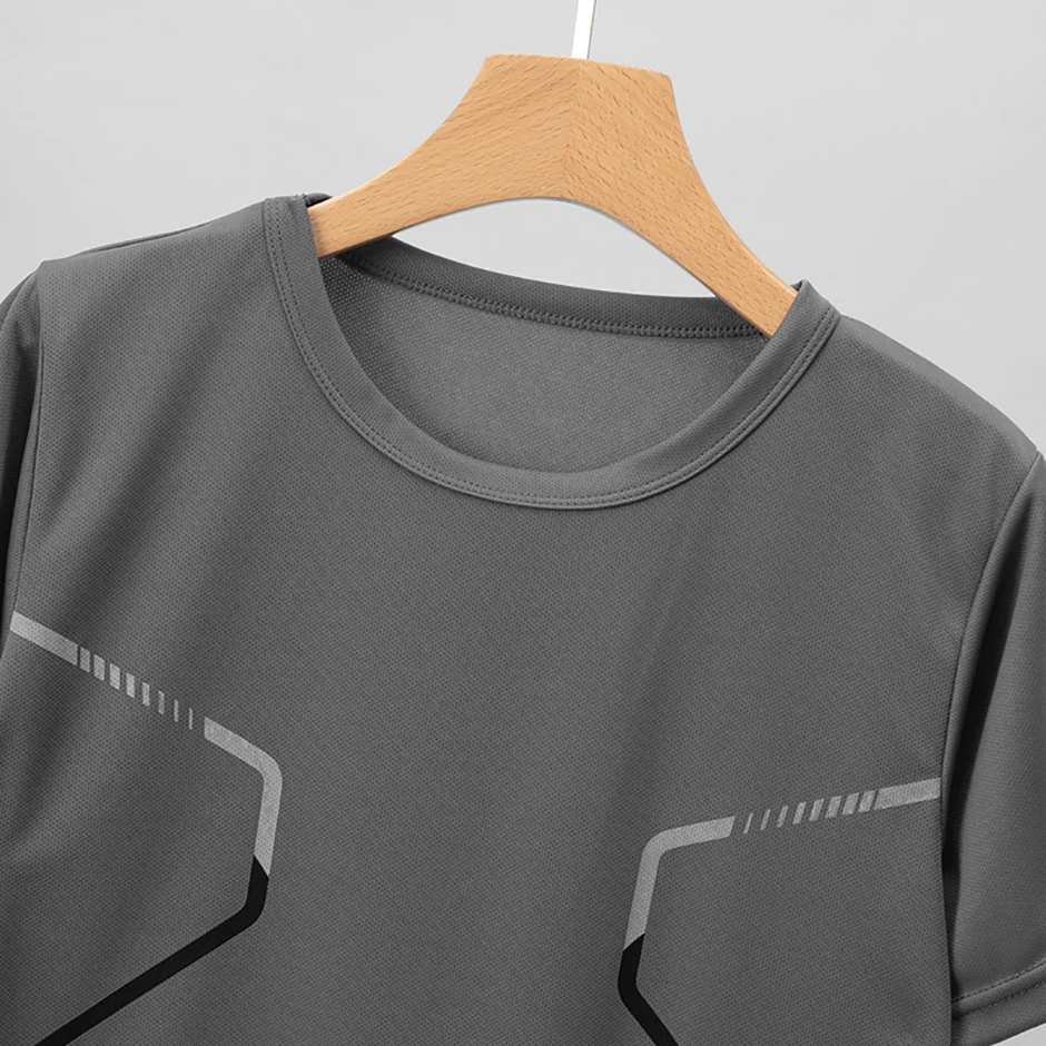 2-teiliges Sommer-Jugendset für 13-16-Jährige, mehrfarbig, schnelltrocknend, Sport-Kurzarm-Shorts-Set, bedrucktes T-Shirt für junge Männer und Frauen – Detail 20