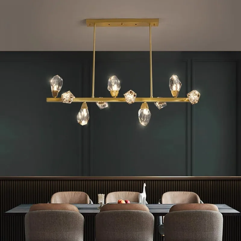 Home Decorationpendant Lights, Luxury Crystal Living Room Chandelier, Dining Room Pendant Lamp, Ceiling Light, Indoor Lighting