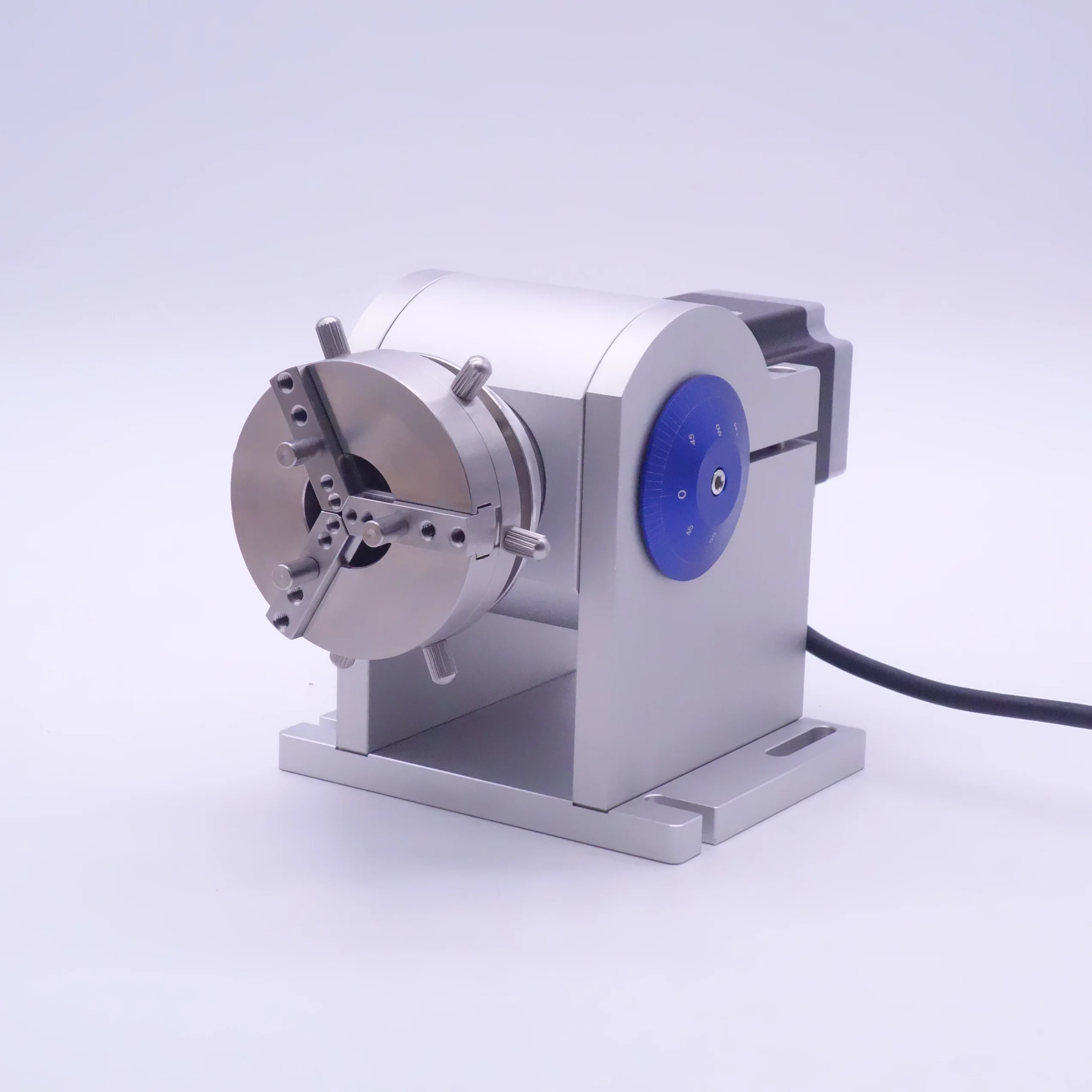 Quick-Clamp Rotary Axis for Laser Marking Machine – Stainless Steel Rotating Fixture, Rotary Axis for Rings & Jewelry