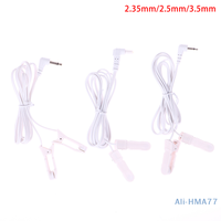 1Pcs Machine Massager 2.35/2.5/3.5mm Plug Electrode Lead Wires Connecting Cables