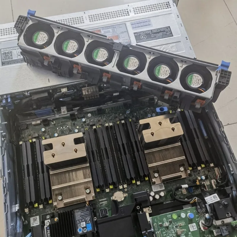 Rack-mounted 2U server host for communication devices, virtual machine emulator rendering storage