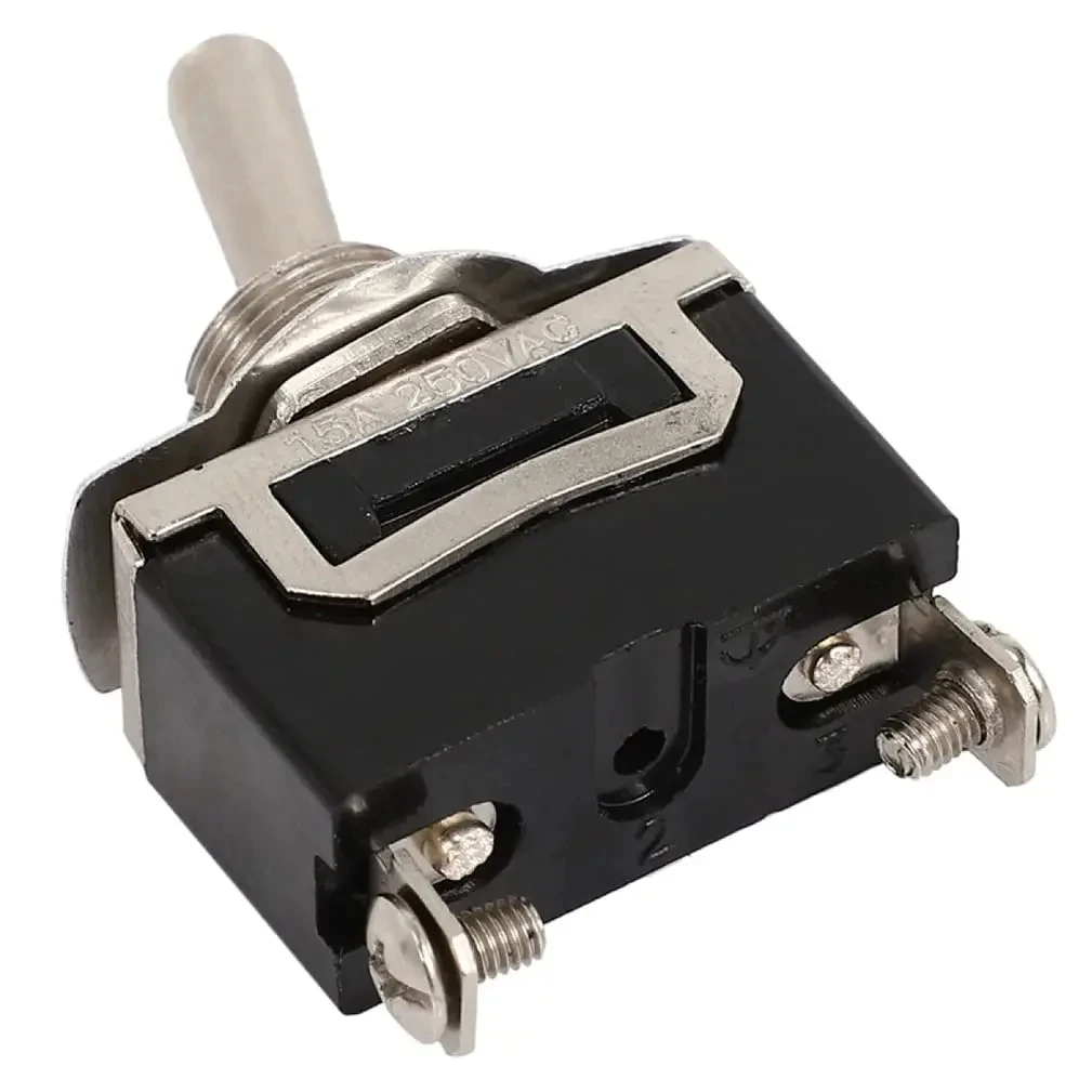 For Car Truck Auto Parts 5PCS Car Mini Toggle Switch Handle 2 Position ON/OFF Latching Replacement Boat Rocker Toggle Switch
