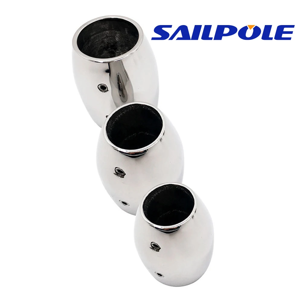 316 Stainless Steel 25 30 32mm Heavy Duty Marine 90 degree flagpole base Truncated Cone Bases For Marine Boat