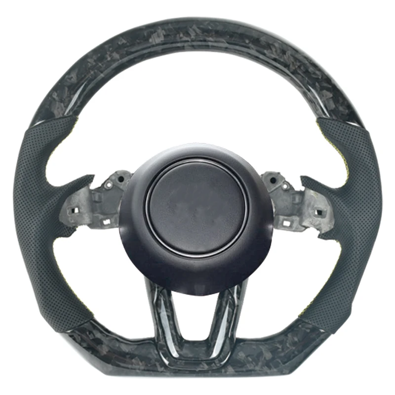 Customized Real Carbon Fiber Sports Steering Wheel Forge Compatible For Mazda Axela ATENZA CX4 CX5