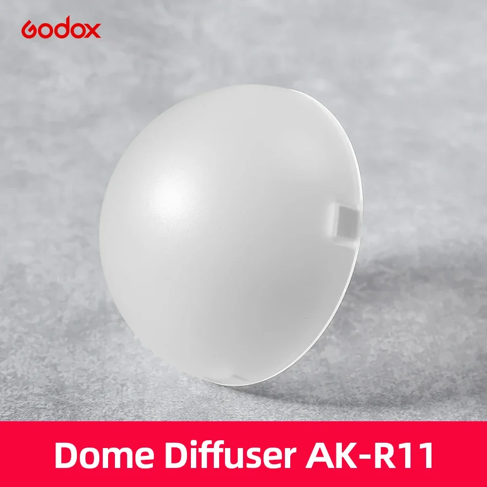 AK-R11 Dome Diffuser Replacement for Godox V1 Round-Head Flash/for AD200/AD200Pro/for V1 Flash Series V1-S Spare Part