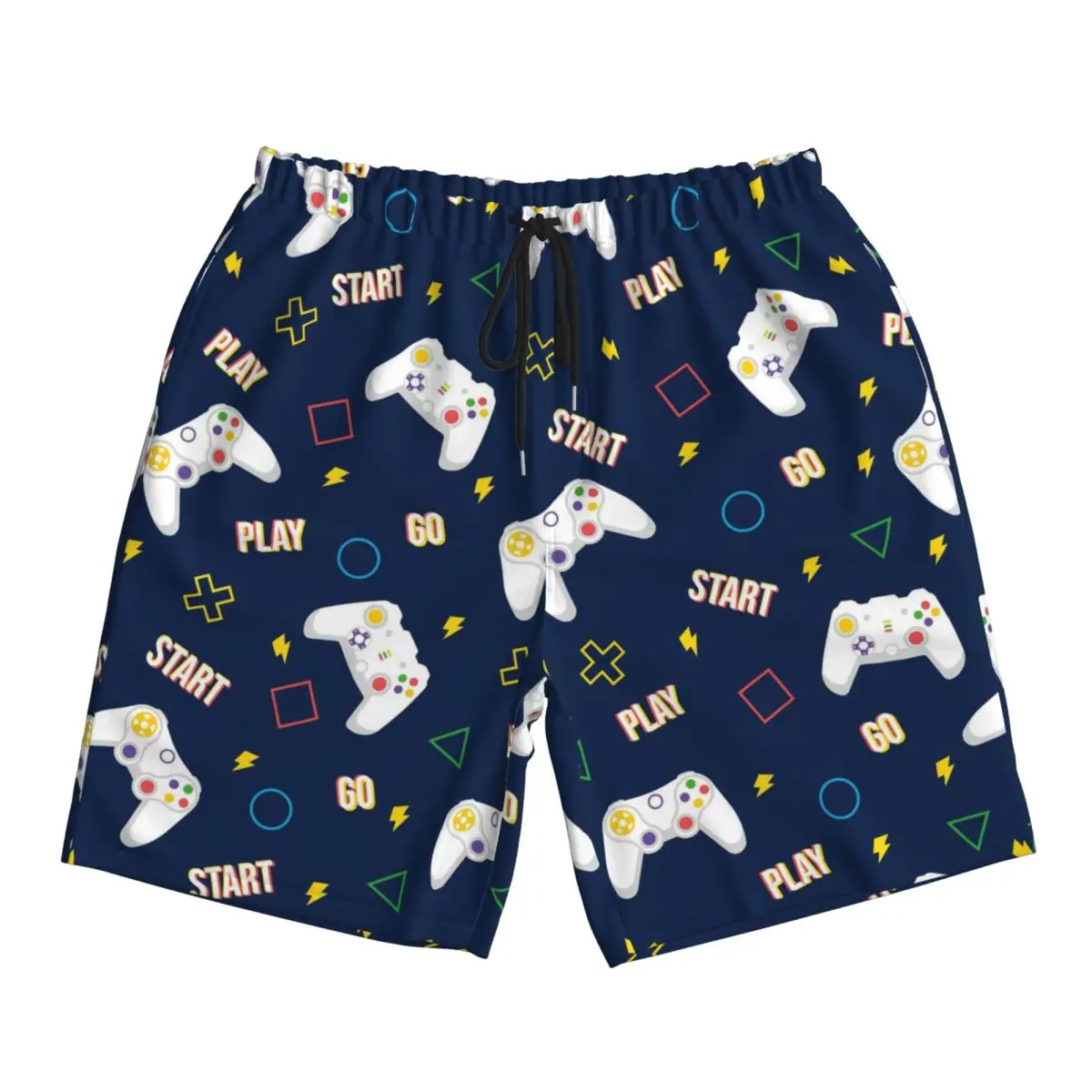 

Мультяшная игровая консоль с рисунком плавания, спортивные штаны в стиле Харадзюку, женские плавки, пляжные шорты с принтом, новые летние мужские шорты