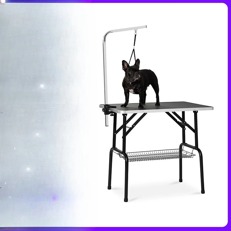 

Beauty table Beauty table Dog folding stainless steel modeling Large bath and shearing hair dryer