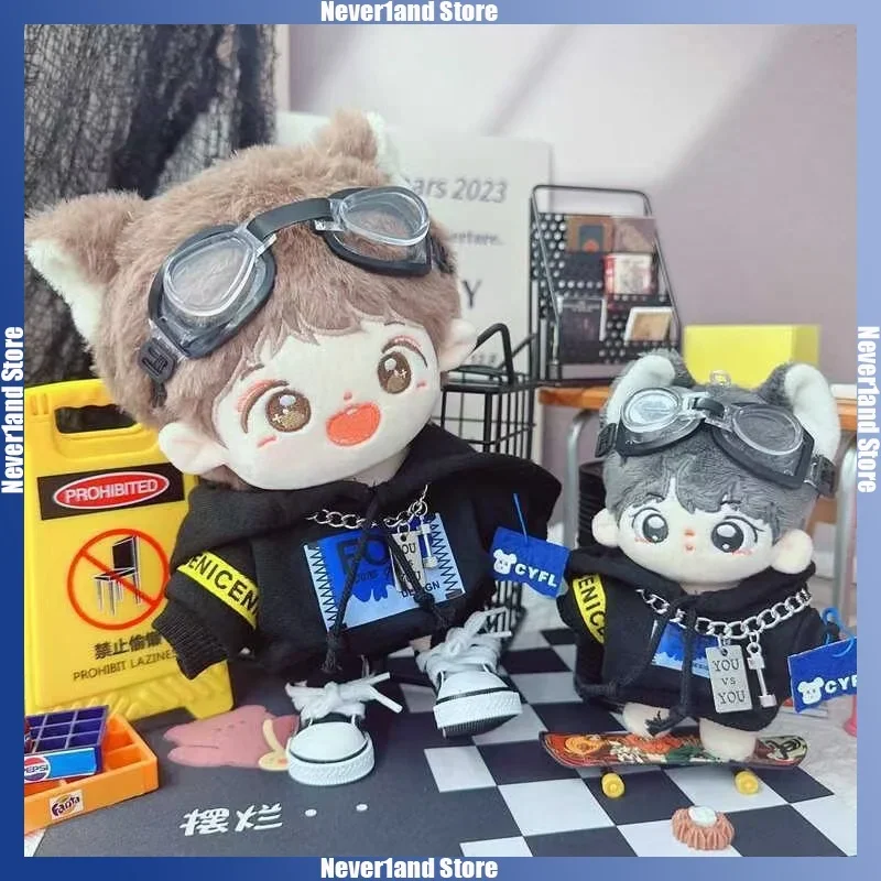 Fashion Overalls Labubu V1 V2 Dolls Clothing Accessories Kpop Idol Doll Clothes Set 12/15/17cm Plush Doll Universal image 3