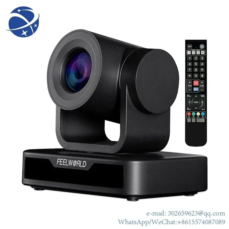 yyhc High Quality Video Conference System FEELWORLD USB10X 10X Optical Zoom 1080P USB PTZ   Camera