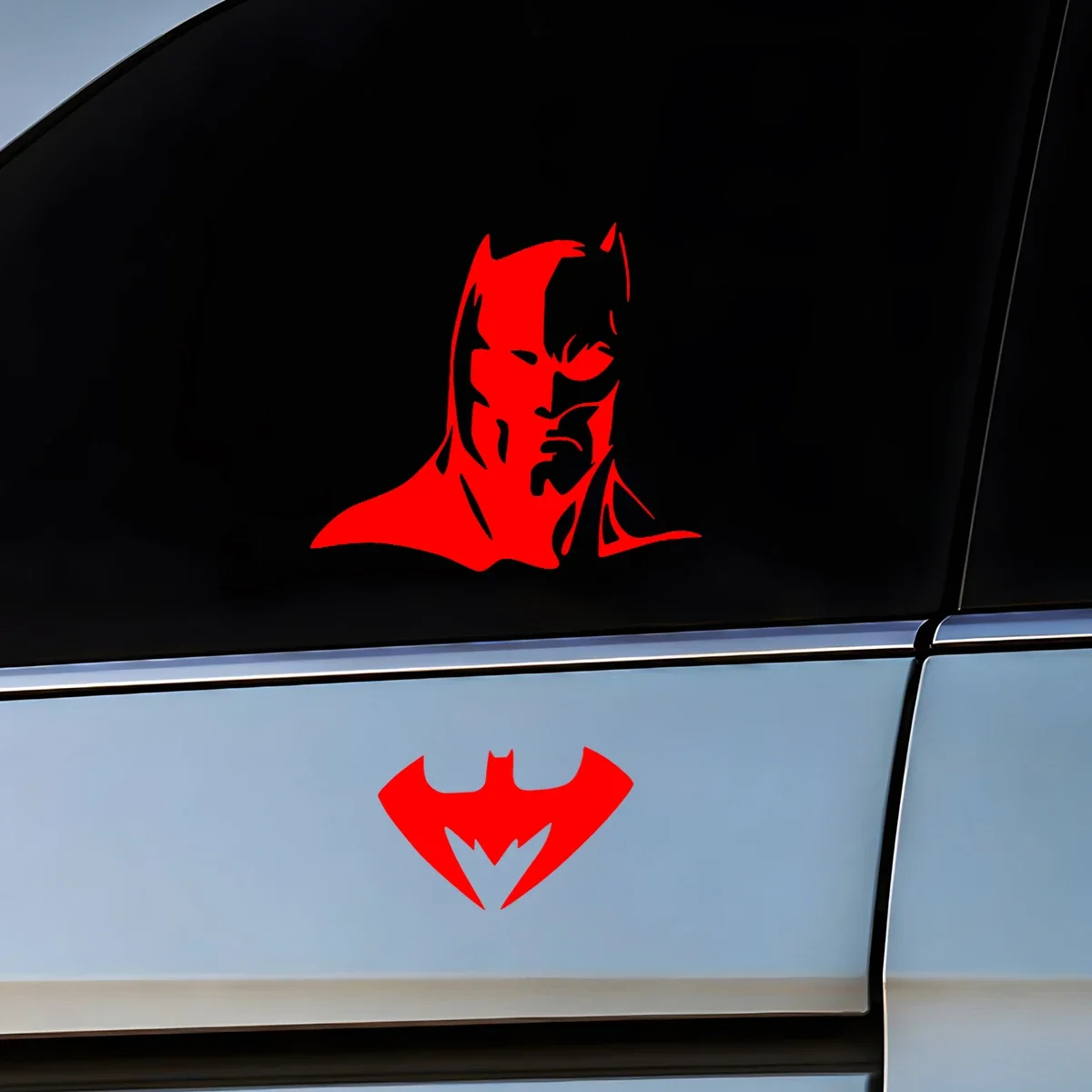 Bat Stickers Car Accessories Window Door Windshield Scratch Cover Cartoon Cool Motorcycle Reflective Decal Batmans Decoration