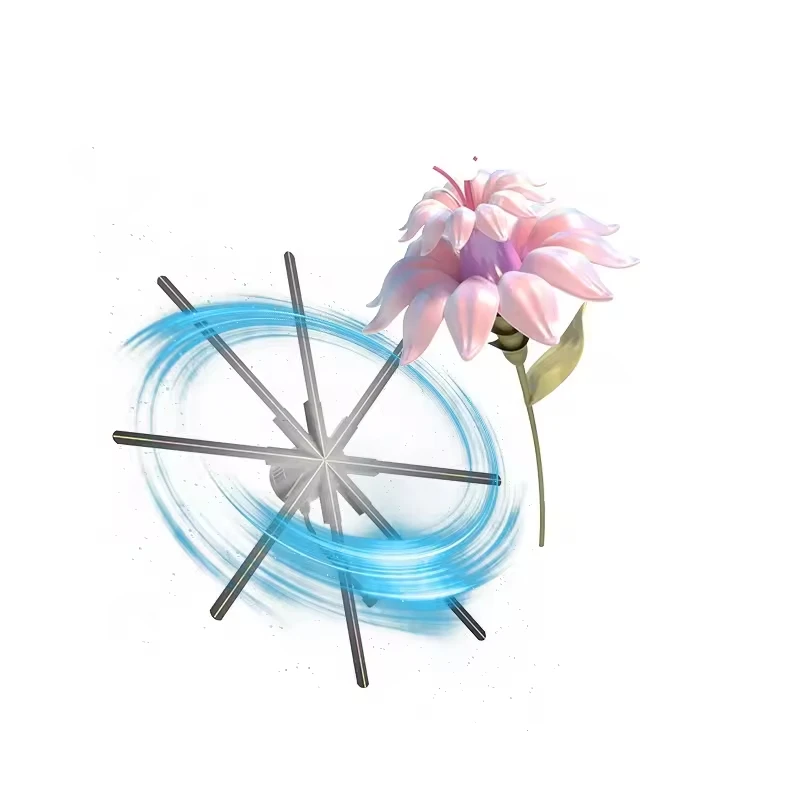 High-Definition 150cm 3D LED Fan 8 Blades with WIFI 3D Holographic Display Projector for Advertising Equipment