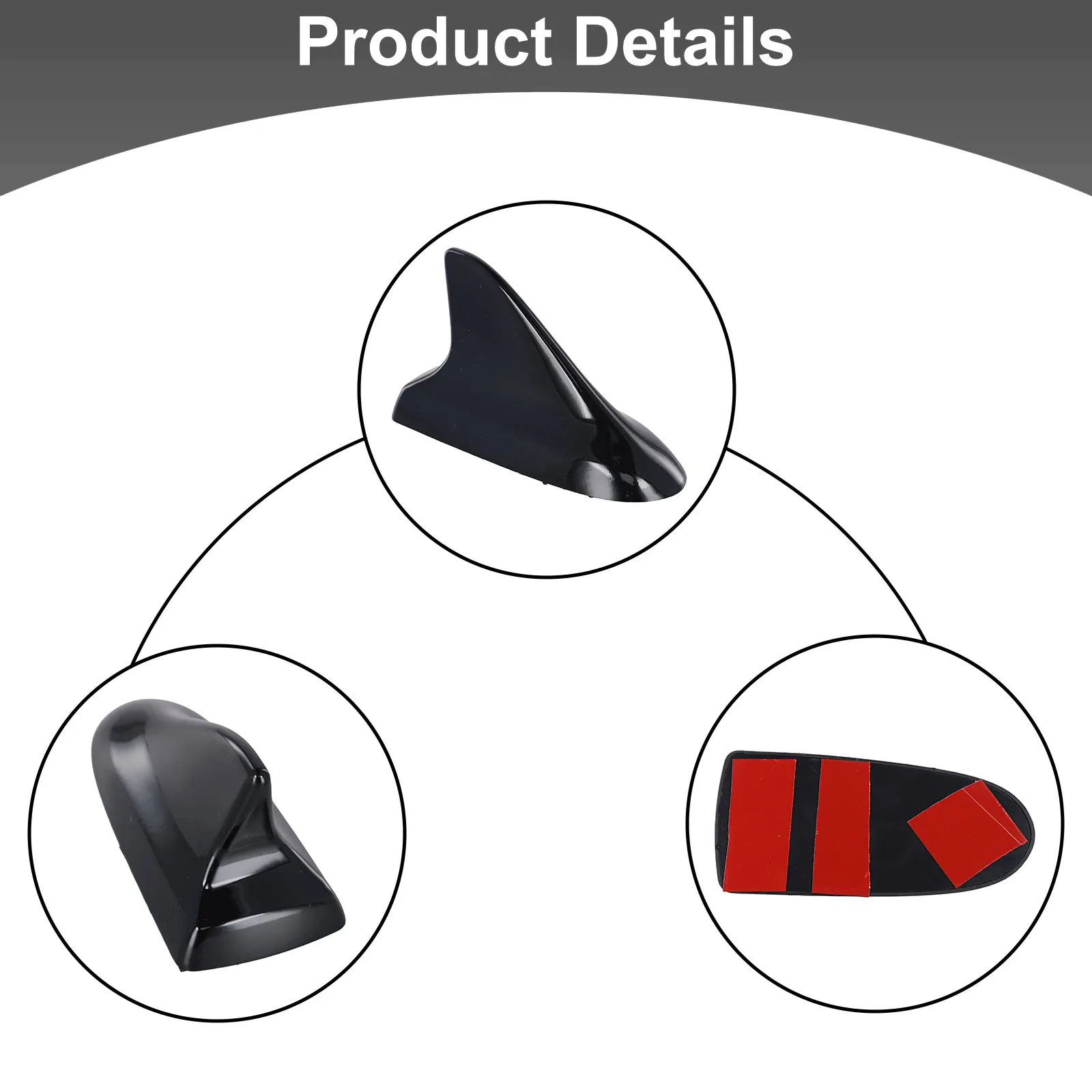 For Ford for mondeo for antenna Trim Black for antenna Vehicle Enhancement Easy Installation Charming Luxury Design