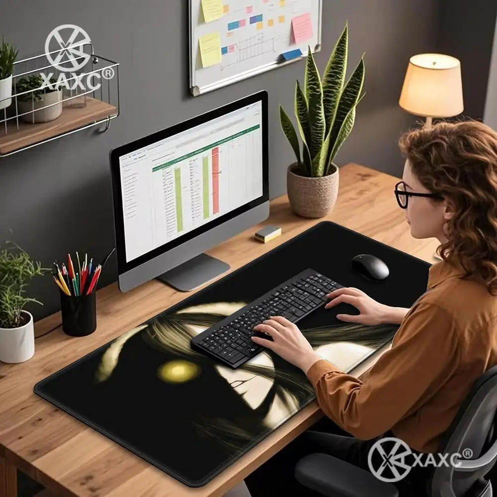 Albedo Overlord Mousepad Rubber XXL Cartoon Anime Gaming Mouse Pad Keyboard Mats Desk Mat Accessories for PC Mouse Carpet XAXC