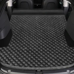 For Tesla Model 3 Model Y 2017-2024 Inflatable Air Mattress Outdoor Camping Inflatable Special Suede Fabric Car Travel Bed