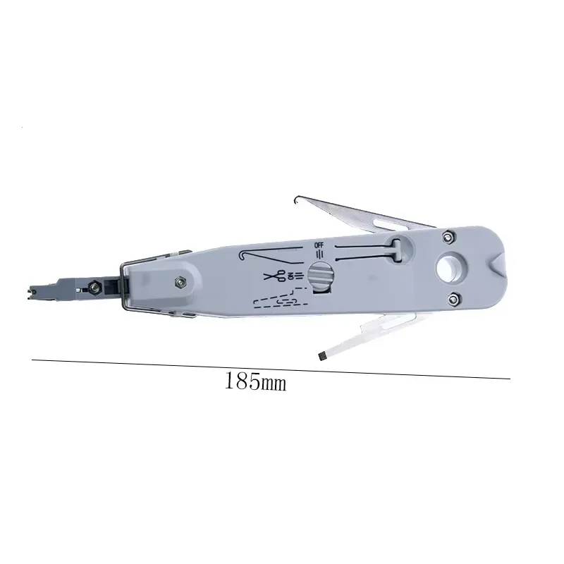 Regulowane srebrne narzędzie KRONE LSA-Plus Punch Down z czujnikiem do telefonu telekomunikacyjnego RJ11 LAN Network Cat5 RJ45 Patch Panel — zdjęcie 2
