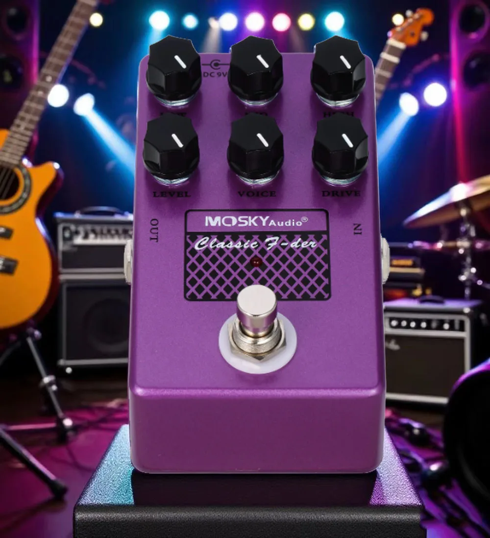 MOSKYaudio CLASSIC F-DER Speaker Simulator Cabinet Simulator Guitar Effect Pedal Speakers Simulation for Bass Guitar Accessories