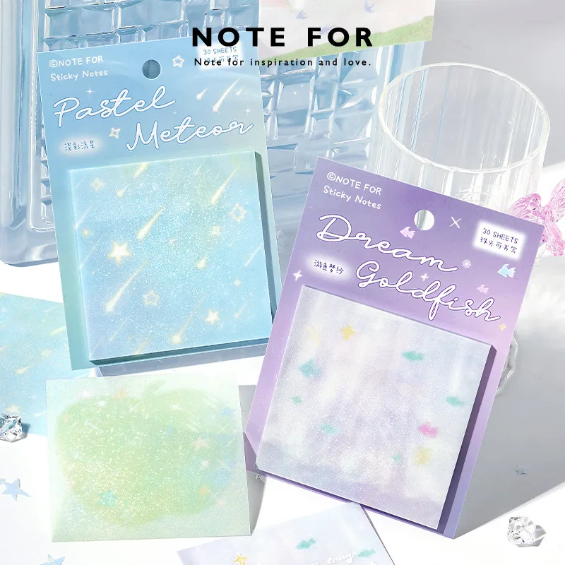 Starlight Notes, Streamer Dream Collection Series, Dream Ins Wind Handbook Message Memo N Times Cute Stationery Notepad