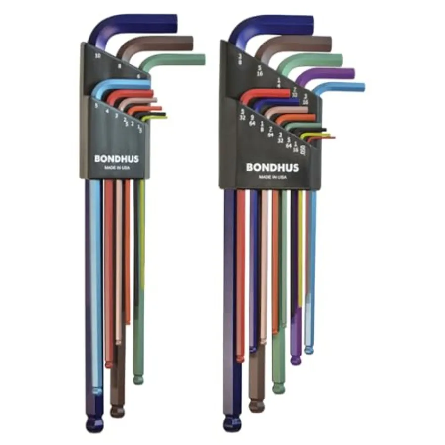 

Набор L-образных ключей с шаровым наконечником DoublePK 69600 с ColorGuard, 13 предметов