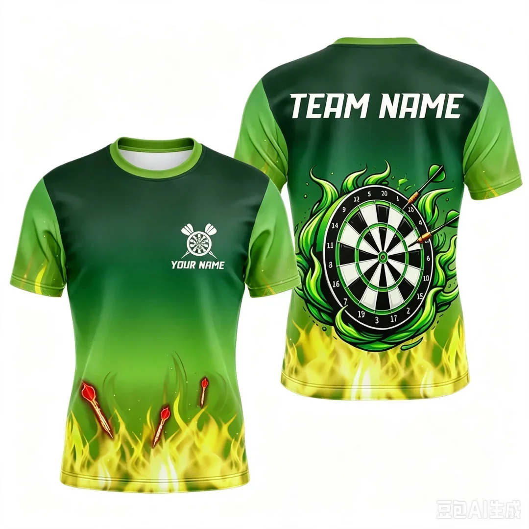 Fashion New Custom Name Team Name Darts T-shirt 3D All Over Print T Shirt Men Women Dartboard Target Graphic Short Sleeve Tops