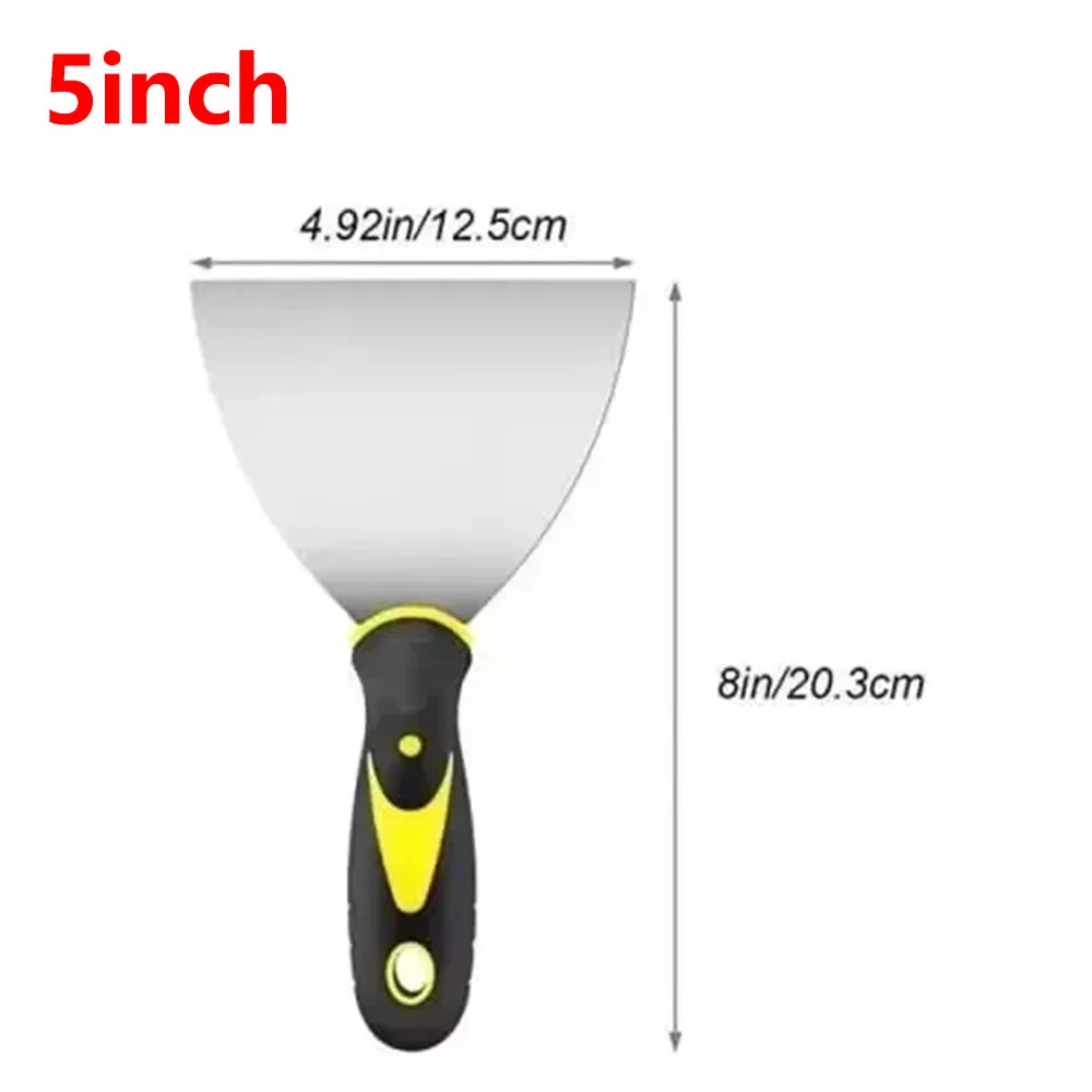 2/3/4/5 Inch Stainless Steel Putty Knife Scraper Shovel Paint Tools Construction Tools Household Industrial Cleaning