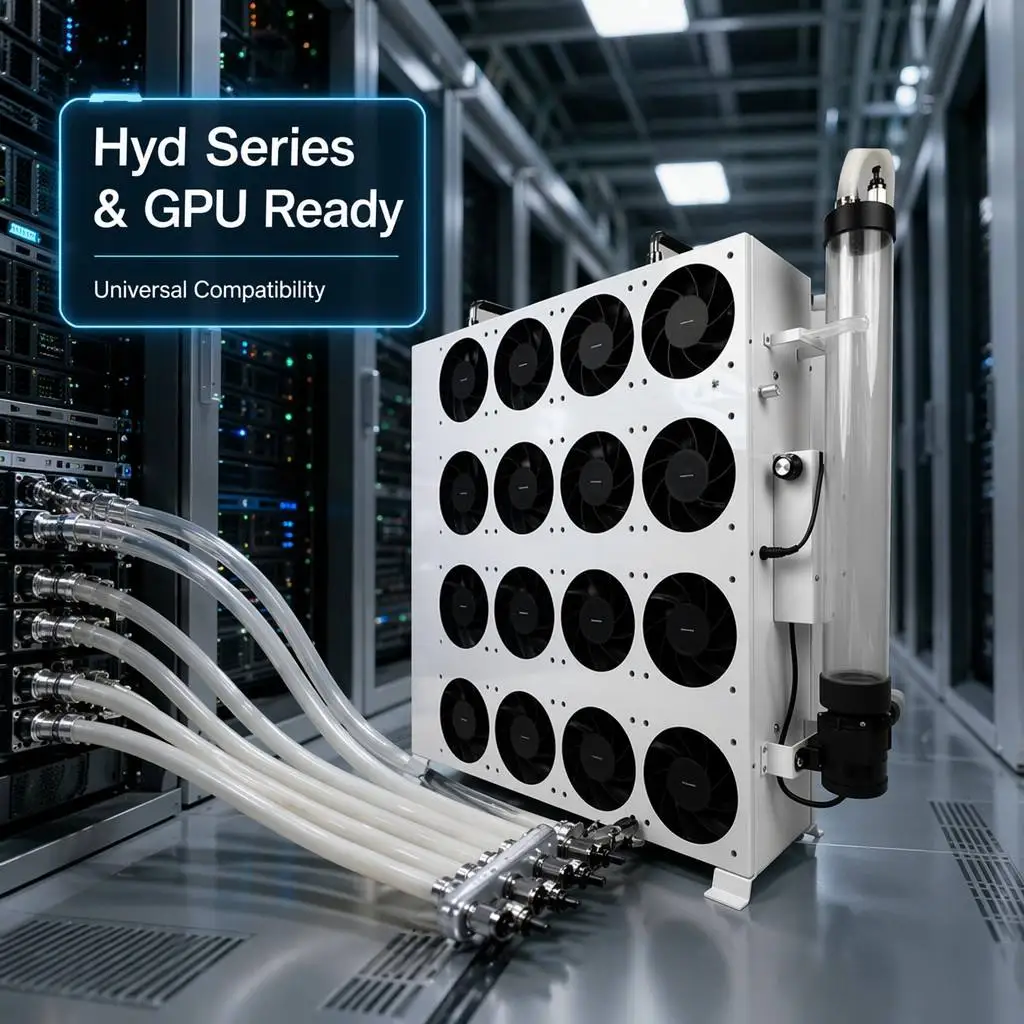 15KW Hydro Cooling Radiator for Crypto Mining Machine Antminer Whatsminerr Efficient Heat Dissipation Industrial Cooling System