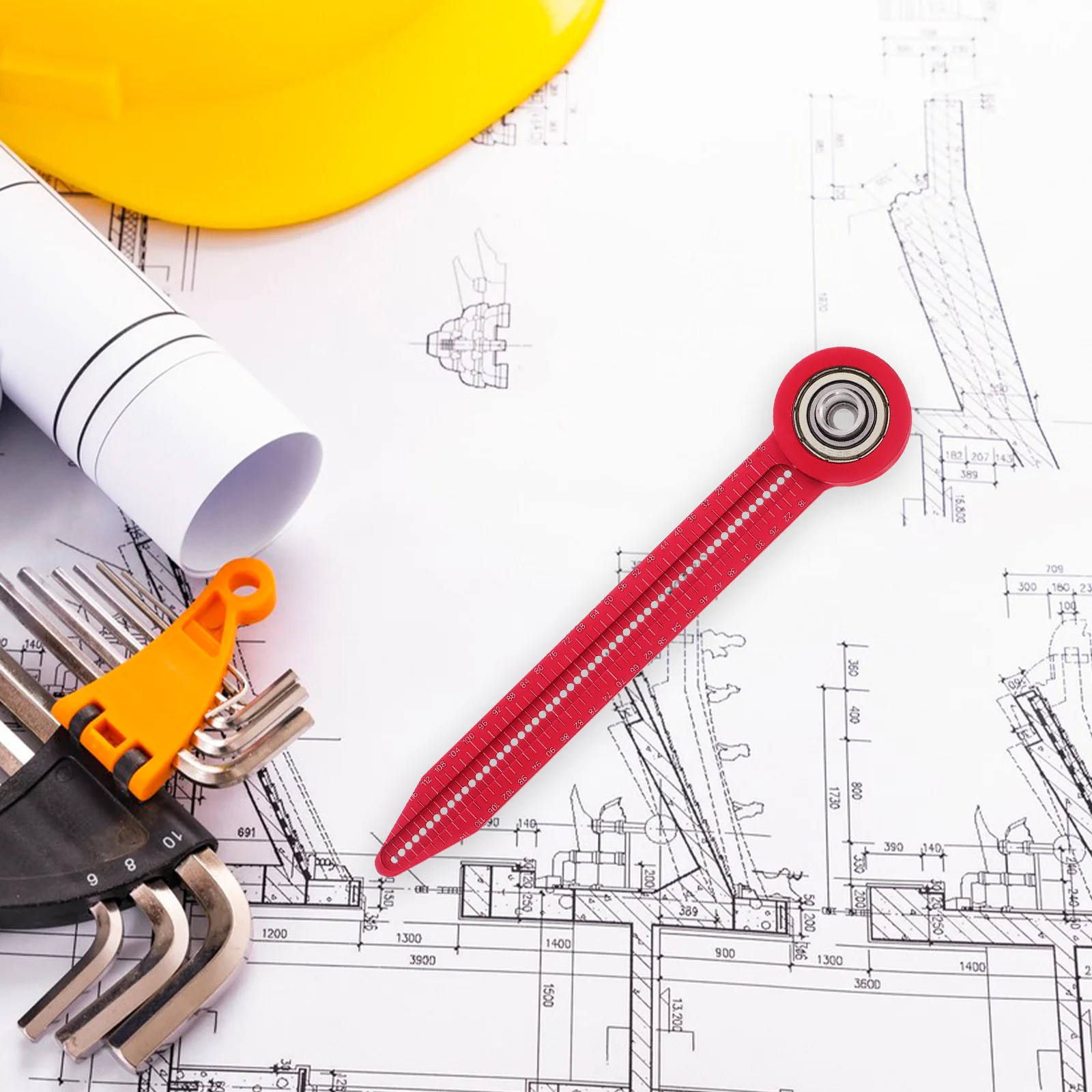 Circular Drafting Compass Aluminum Alloy Portable Precision Drawing Tool For Engineering Carpentry Geometry Multifunctional