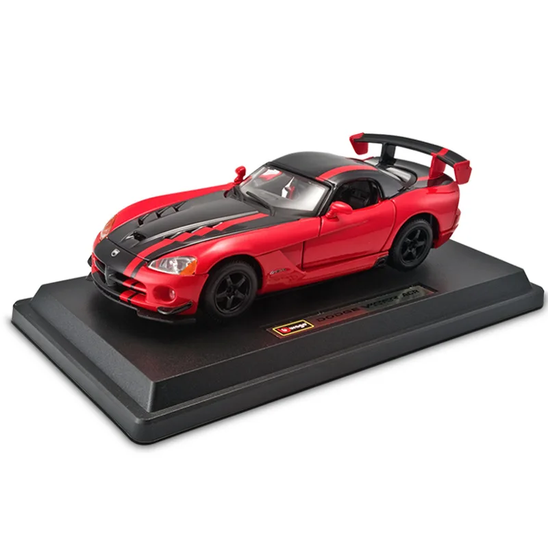 Bburago 1:24 Dodge Viper Srt 10 Acr Cars Model Diecast Model Alloy Luxury Sports Car Vehicle Diecast Toys Collect For Kids Gifts