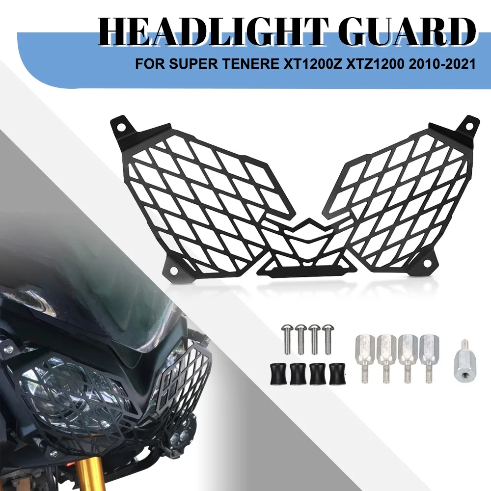 

Motorcycle For YAMAHA Super Tenere XT1200Z XTZ1200 2010 2011 2012-2021 Headlight Guard Mesh Shield Grille Protector Accessories